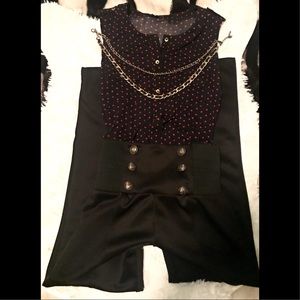 Extra Small high waisted leggings with anchors